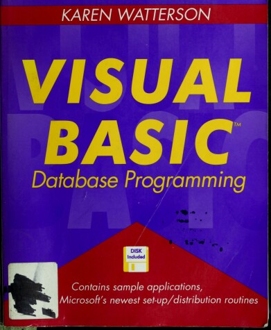 Book cover for Visual Basic Database Programming