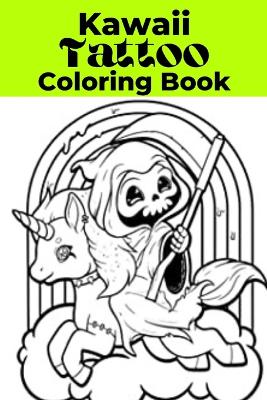 Book cover for Kawaii Tattoo Coloring Book