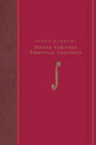 Cover of Single Variable Essential Calculus