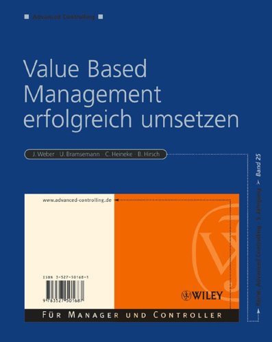 Book cover for Value Based Management Erfolgreich Umsetzen