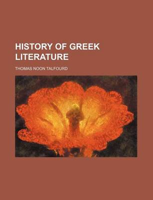 Book cover for History of Greek Literature