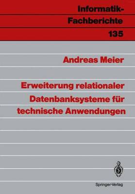 Cover of Erweiterung relationaler Datenbanksysteme für technische Anwendungen