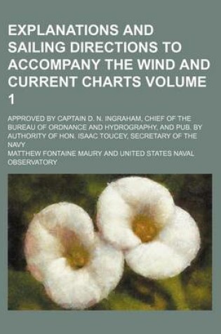 Cover of Explanations and Sailing Directions to Accompany the Wind and Current Charts Volume 1; Approved by Captain D. N. Ingraham, Chief of the Bureau of Ordnance and Hydrography, and Pub. by Authority of Hon. Isaac Toucey, Secretary of the Navy