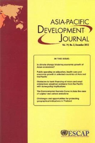 Cover of Asia-Pacific Development Journal, December 2012, Volume XIX, Part 2