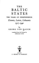 Book cover for The Baltic States