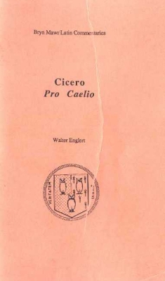 Book cover for Pro Caelio