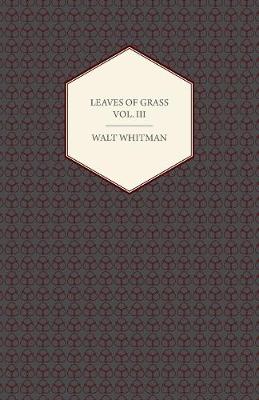 Book cover for Leaves Of Grass - Vol III