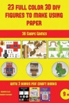 Book cover for 3D Shape Games (23 Full Color 3D Figures to Make Using Paper)