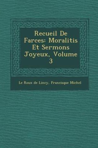 Cover of Recueil de Farces