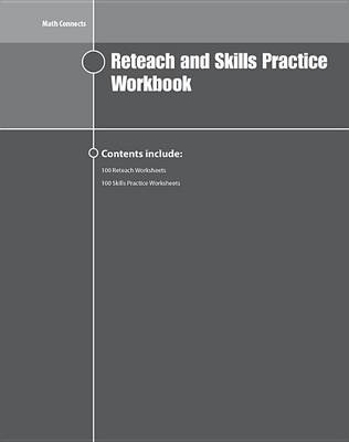Book cover for Math Connects Reteach and Skills Practice Workbook, Course 3