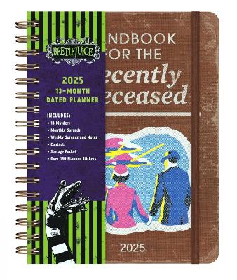 Book cover for 2025 Beetlejuice 13-Month Weekly Planner