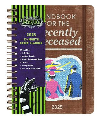 Book cover for 2025 Beetlejuice 13-Month Weekly Planner