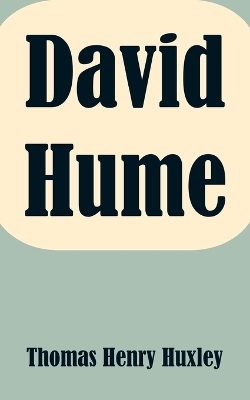 Book cover for David Hume