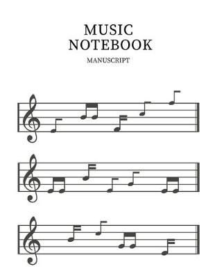 Book cover for Manuscript Music Notebook