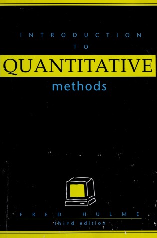 Cover of Introduction to Quantitativemethods