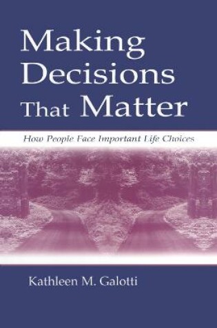 Cover of Making Decisions That Matter