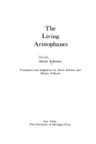 Cover of Living Aristophanes