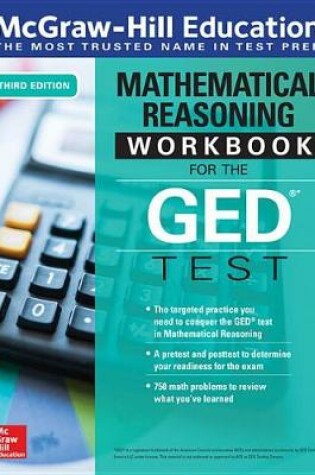 Cover of McGraw-Hill Education Mathematical Reasoning Workbook for the GED Test, Third Edition