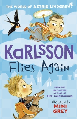 Book cover for Karlsson Flies Again