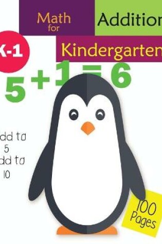 Cover of Math for Kindergarten Addition