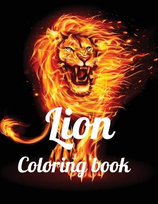 Book cover for Lion coloring book