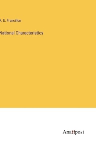 Cover of National Characteristics