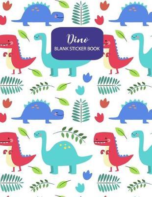 Book cover for Dino Blank Sticker Book