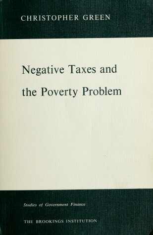 Book cover for Negative Taxes and the Poverty Problem