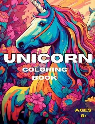 Book cover for Unicorn Coloring Book