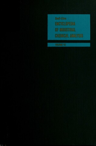 Cover of Encyclopaedia of Industrial Chemical Analysis