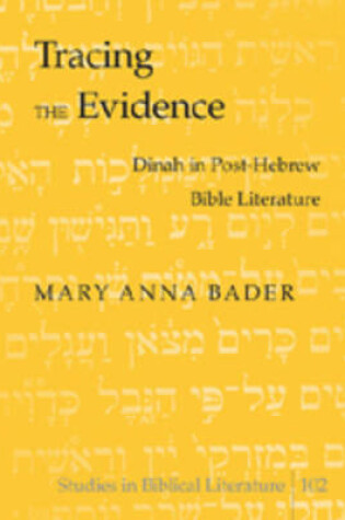 Cover of Tracing the Evidence