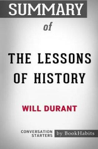 Cover of Summary of The Lessons of History by Will Durant