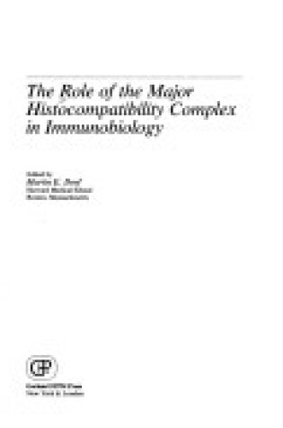 Cover of Role Major Histocompat