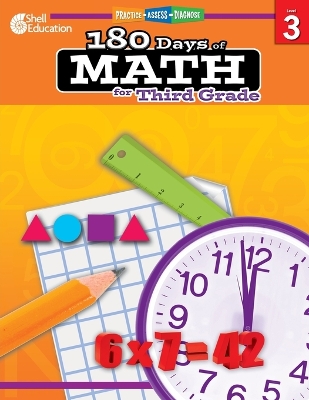 Book cover for 180 Days of Math for Third Grade
