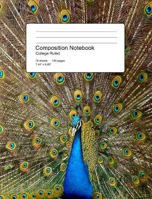 Book cover for Peacock Composition Notebook