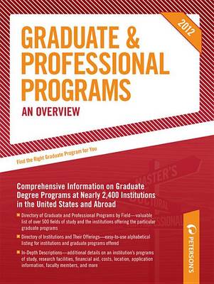 Cover of Peterson's Graduate & Professional Programs