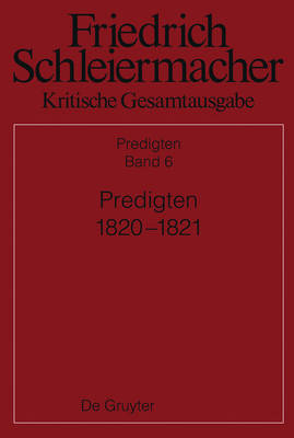 Book cover for Predigten 1820-1821