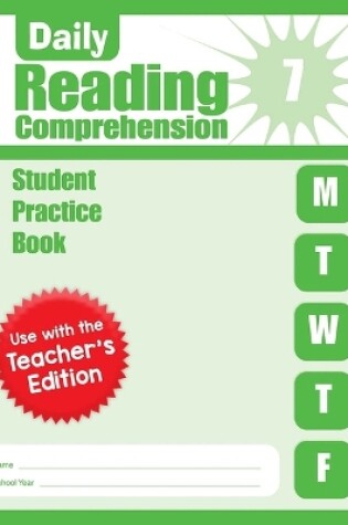 Cover of Daily Reading Comprehension, Grade 7 Student Edition Workbook
