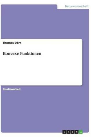 Cover of Konvexe Funktionen