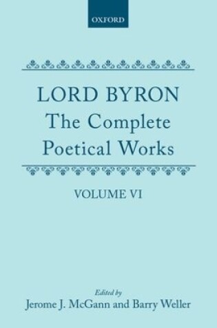 Cover of The Complete Poetical Works: Volume 6