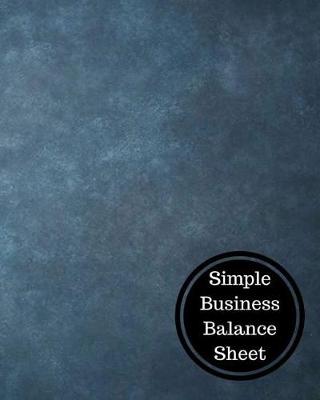 Book cover for Simple Business Balance Sheet