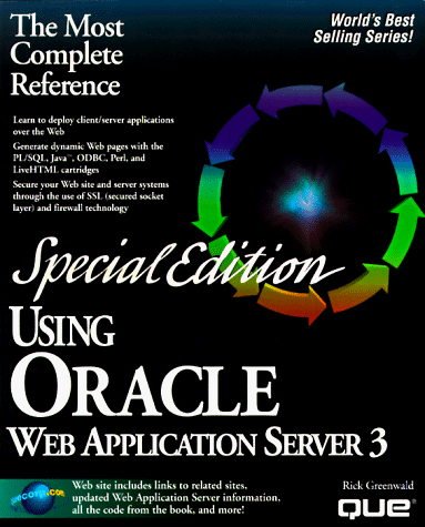 Cover of Using Oracle Web Application Server 3.0