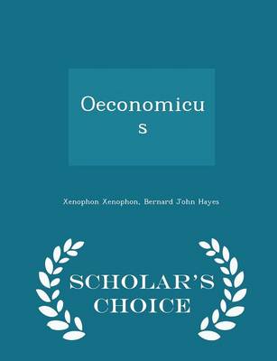 Book cover for Oeconomicus - Scholar's Choice Edition