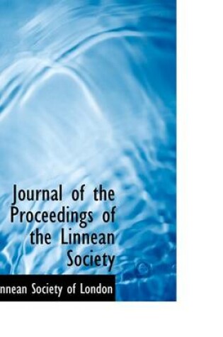 Cover of Journal of the Proceedings of the Linnean Society