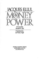Cover of Money and Power