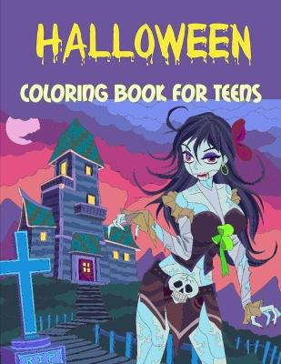 Book cover for Halloween Coloring Book for Teens