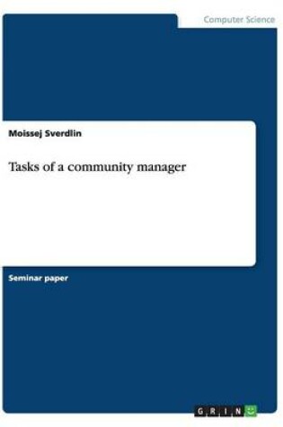 Cover of Tasks of a community manager