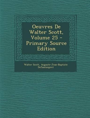 Book cover for Oeuvres de Walter Scott, Volume 25