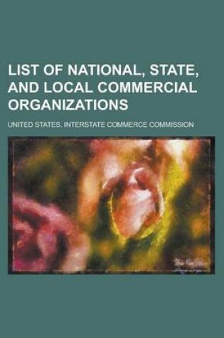 Cover of List of National, State, and Local Commercial Organizations