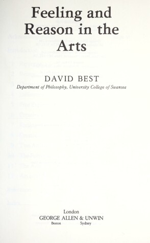 Book cover for Feeling and Reason in the Arts